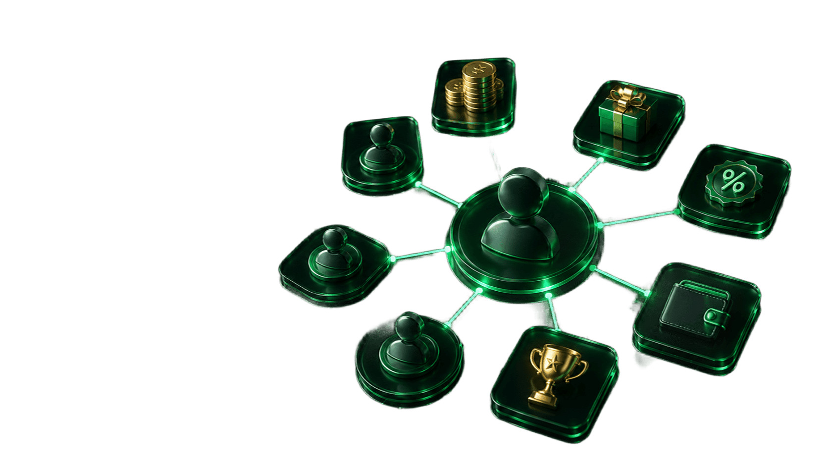MarketsVox affiliate program artwork showing connected partner and rewards icons